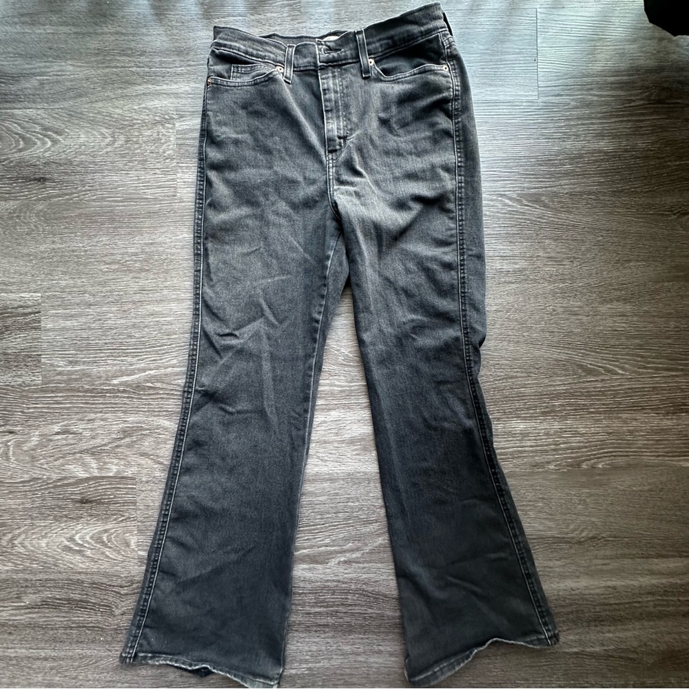 Levi’s Signature Black Flare Wide Leg Jeans